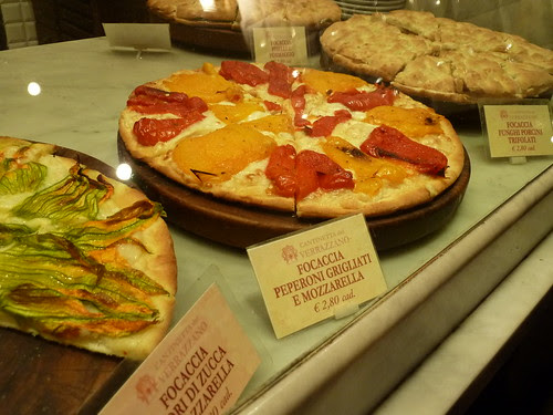 Fresh-baked focacce