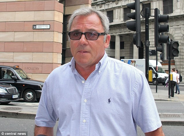 On trial: Ted Terry, father of Chelsea defender John, said he was not able to pay £340 for a lawyer