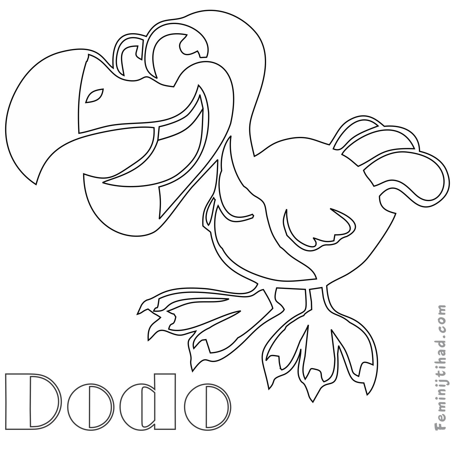 Download Dodo Coloring Pages at GetDrawings | Free download