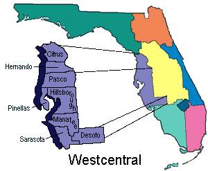 Map Of Central West Florida