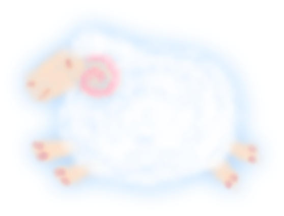 ひつじ雲イラスト素材 Kmsys未年賀状イラスト素材集