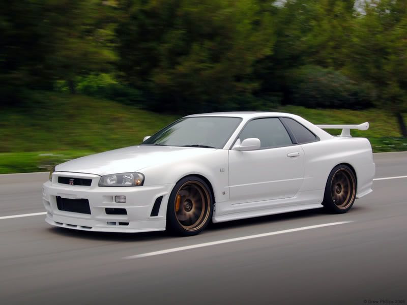 White R34 GTR