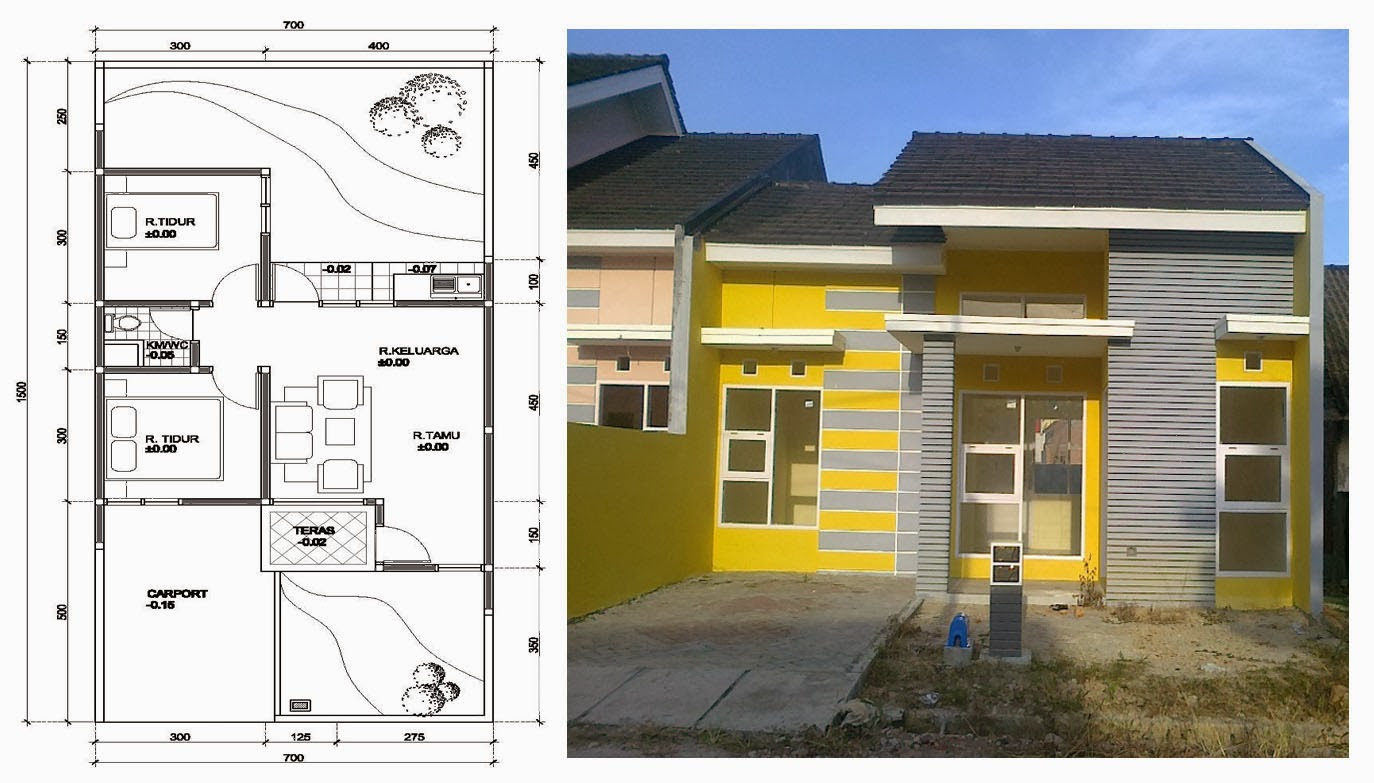 104 Denah Rumah Minimalis Pedesaan Gambar Desain Rumah Minimalis