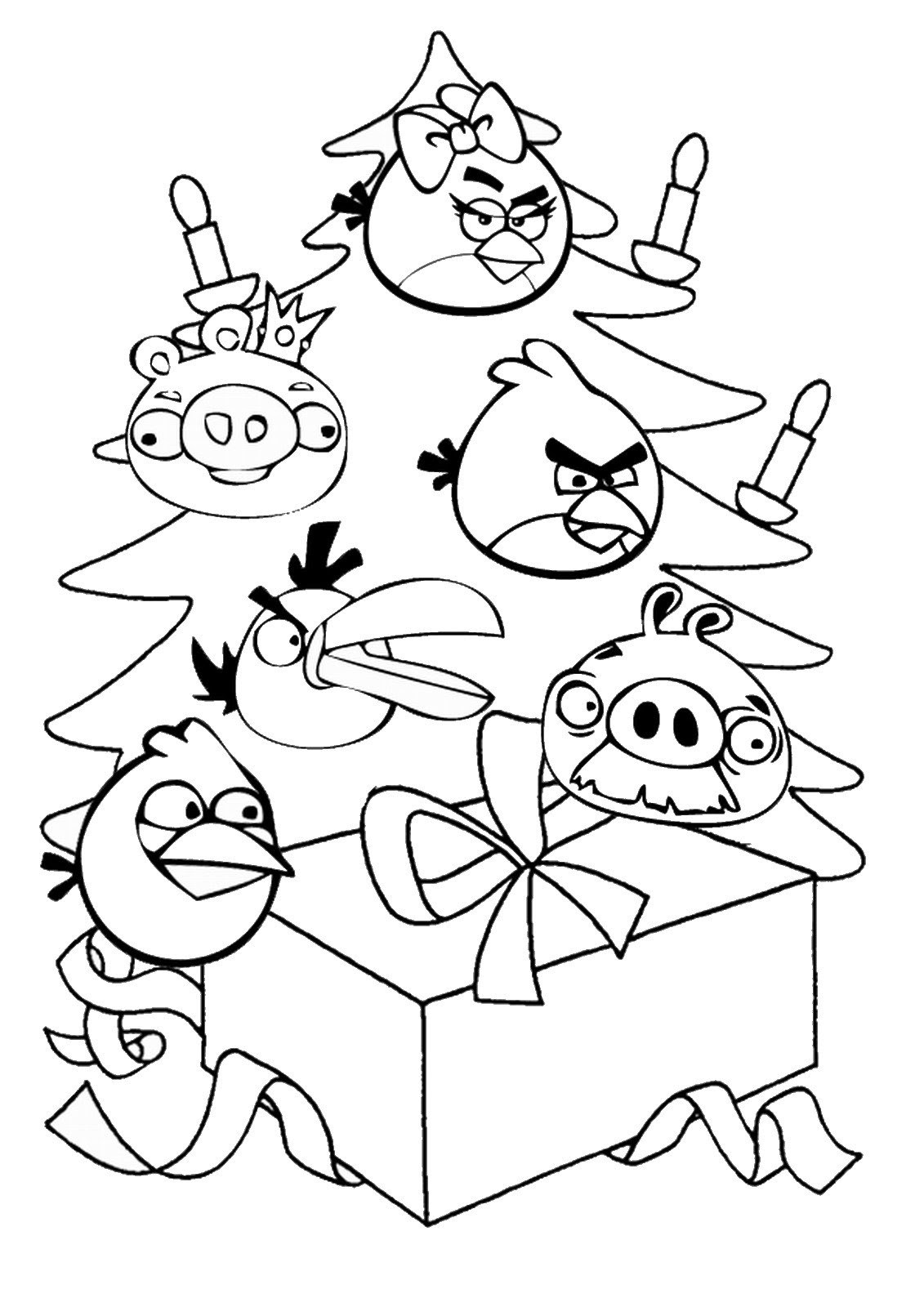 Angry Birds Coloring Pages