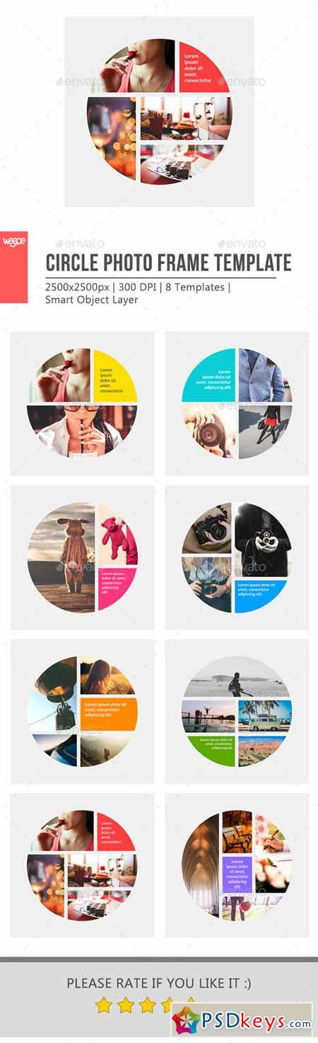 Download Circle Photo Frame Template 11761766 » Free Download ...