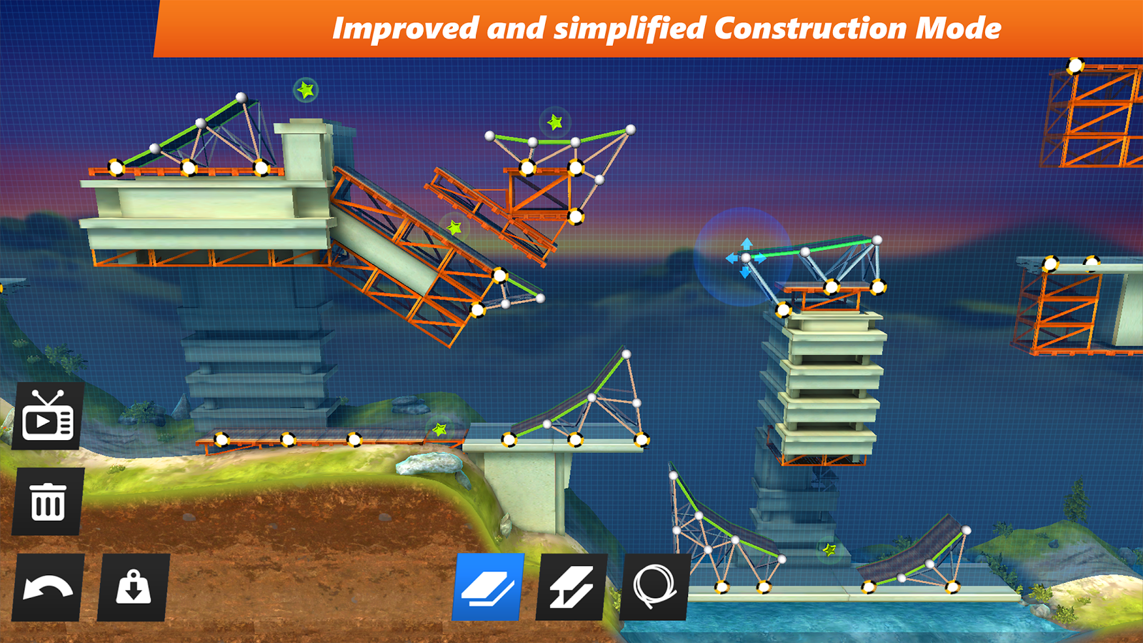 We all accept played twosome constructor games on our onetime android phones Bridge Constructor Stunts APK 1.2