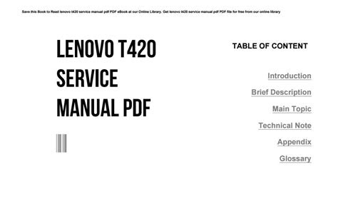 Read Online manual lenovo t420 pdf Kindle Edition PDF