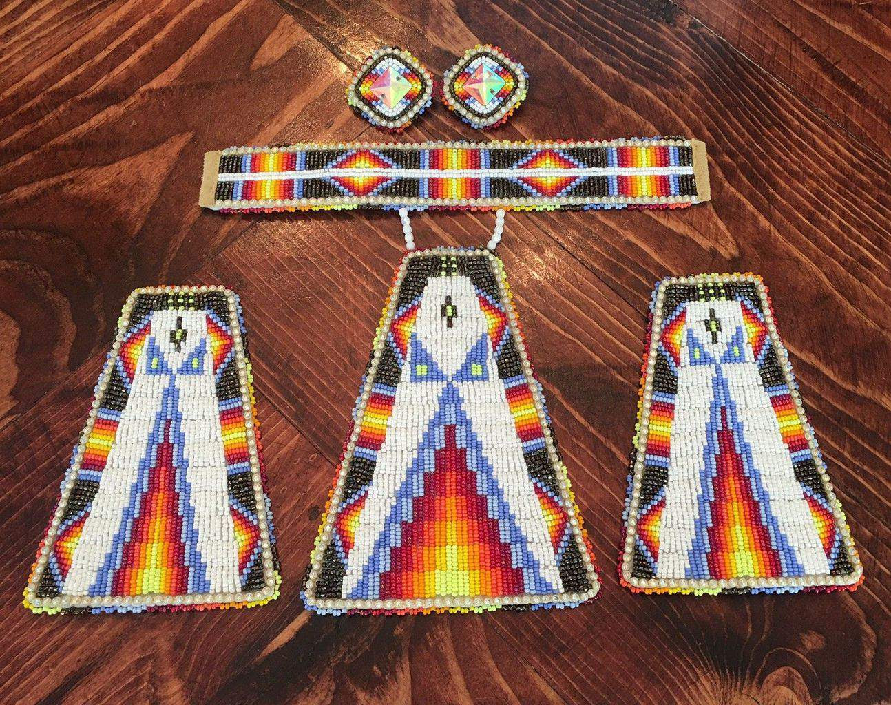 Powwow Beaded Women’s Dance Set Native American Beadwork – eBay find of the week