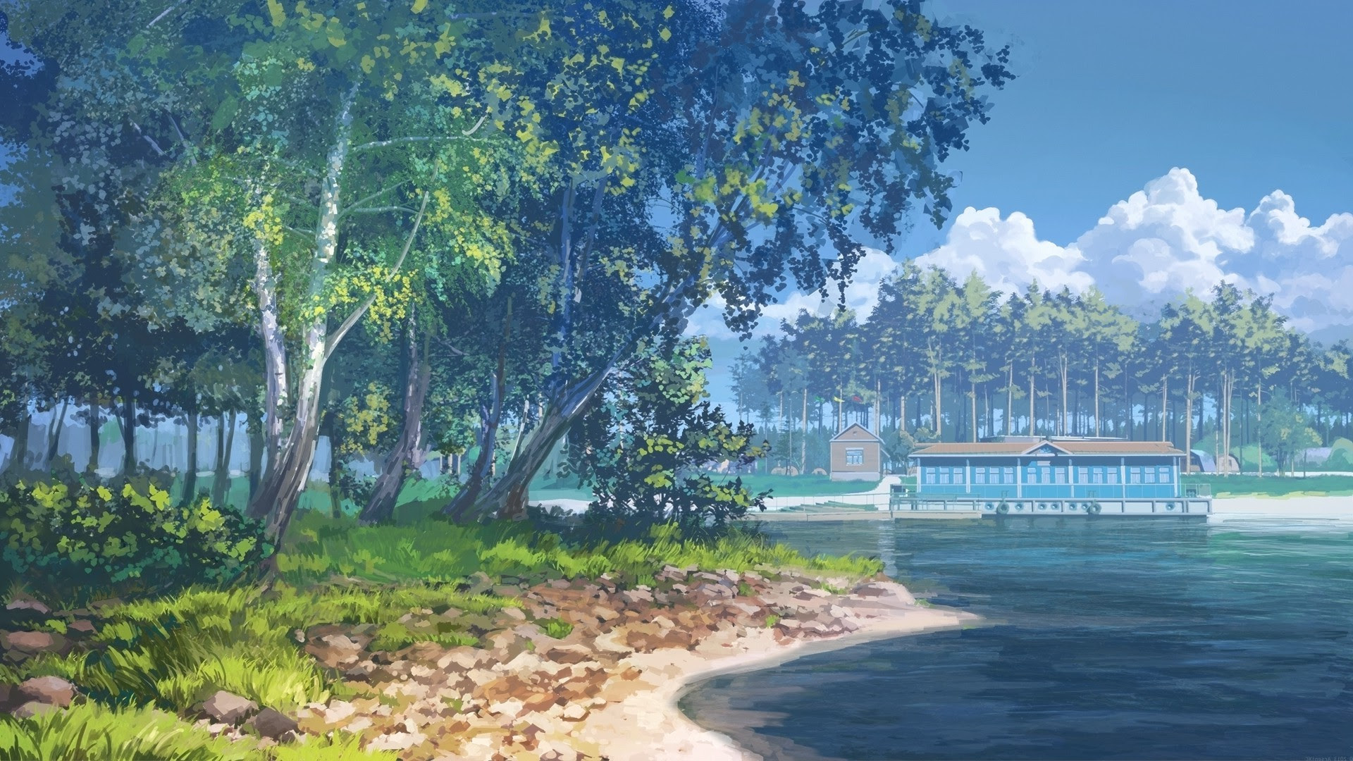 Unduh 4100 Koleksi Background Anime Nature Gratis