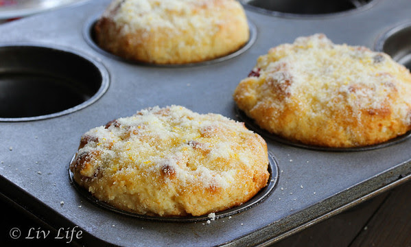 Cranberry Orange Muffins in Muffin Tin