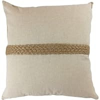 Decorative Hamp Rope Throw Pillow Cover 18' Natural