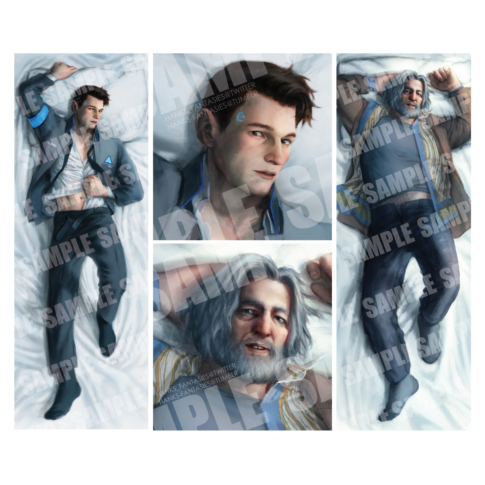 Connor & Hank Dakimakura [DBH] on Storenvy