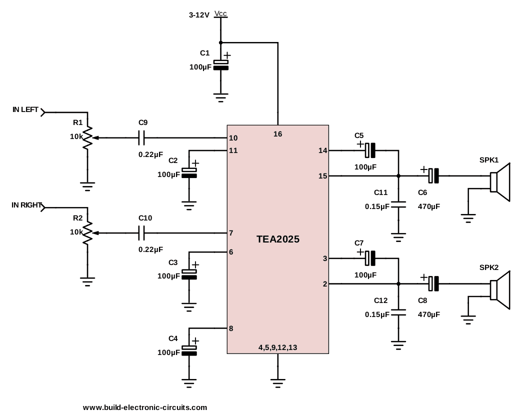 4 Channel Audio Amplifier Circuit Diagram In Pdf - A Stereo Amplifier Circuit Diagram - 4 Channel Audio Amplifier Circuit Diagram In Pdf