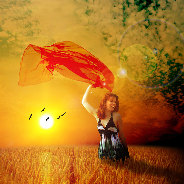 blinded by the sun ~. Maybe a bit overdone but I love unusual images :o). My 2. FP :o) THANK YOU ALL SO MUCH!