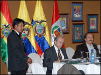 Reuniones preliminares de la cumbre (Foto: cortesía http://www.comunidadandina.org/)