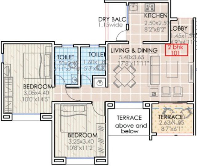 Sai Mystique 2 BHK Flat D Building
