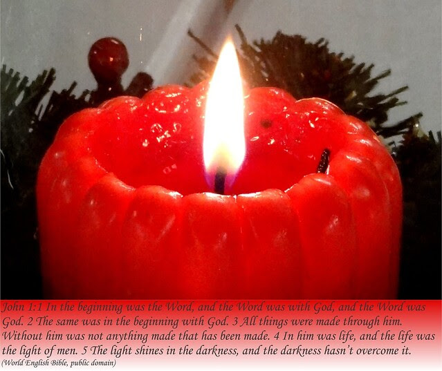 Hiatus now: John 1:1-5 light and Christ