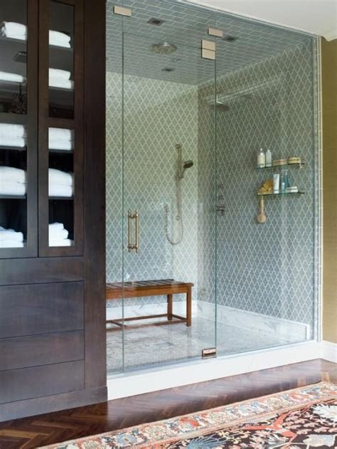 Click here for our favorite inspiring ideas. A Bit Of Luxury: 35 Stylish Steam Rooms For Homes - DigsDigs