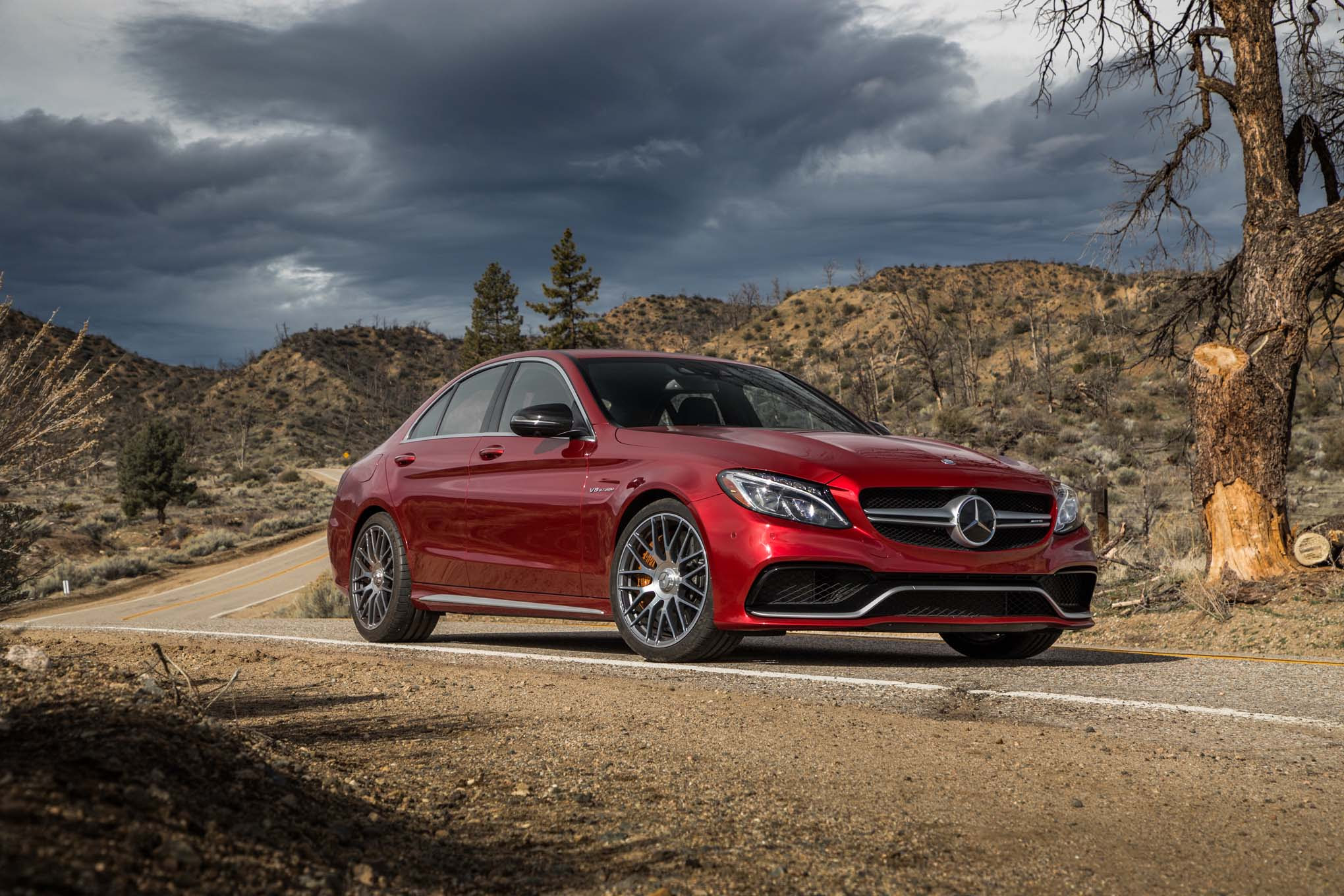 2017 Mercedes AMG C63 S front three quarter