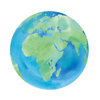 地球とecoバッグ の画像素材 3163 イラスト素材ならイメージナビ