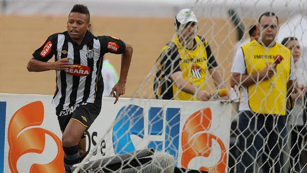 André durante a primeira passagem pelo Santos