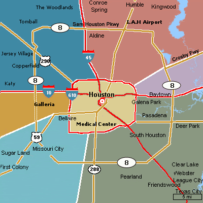Map Of Houston Metro Area