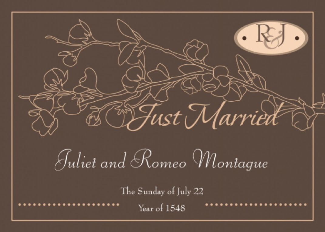 Wedding Of Romeo And Juliet Romeo And Juliet