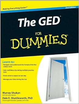 The GED For Dummies Text Only 2ndSecond Edition By M ShukynD E
Shuttleworth