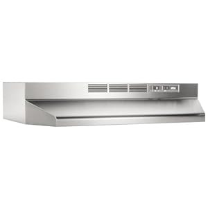 Broan 413004 Economy 30-Inch Two-Speed Non-Ducted Range Hood, Stainless Steel Review