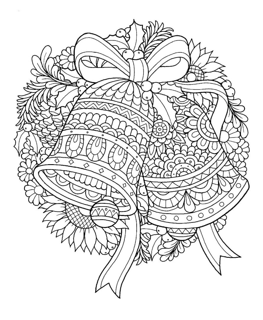 889x1080 12 Free Christmas Coloring Pages Drawings