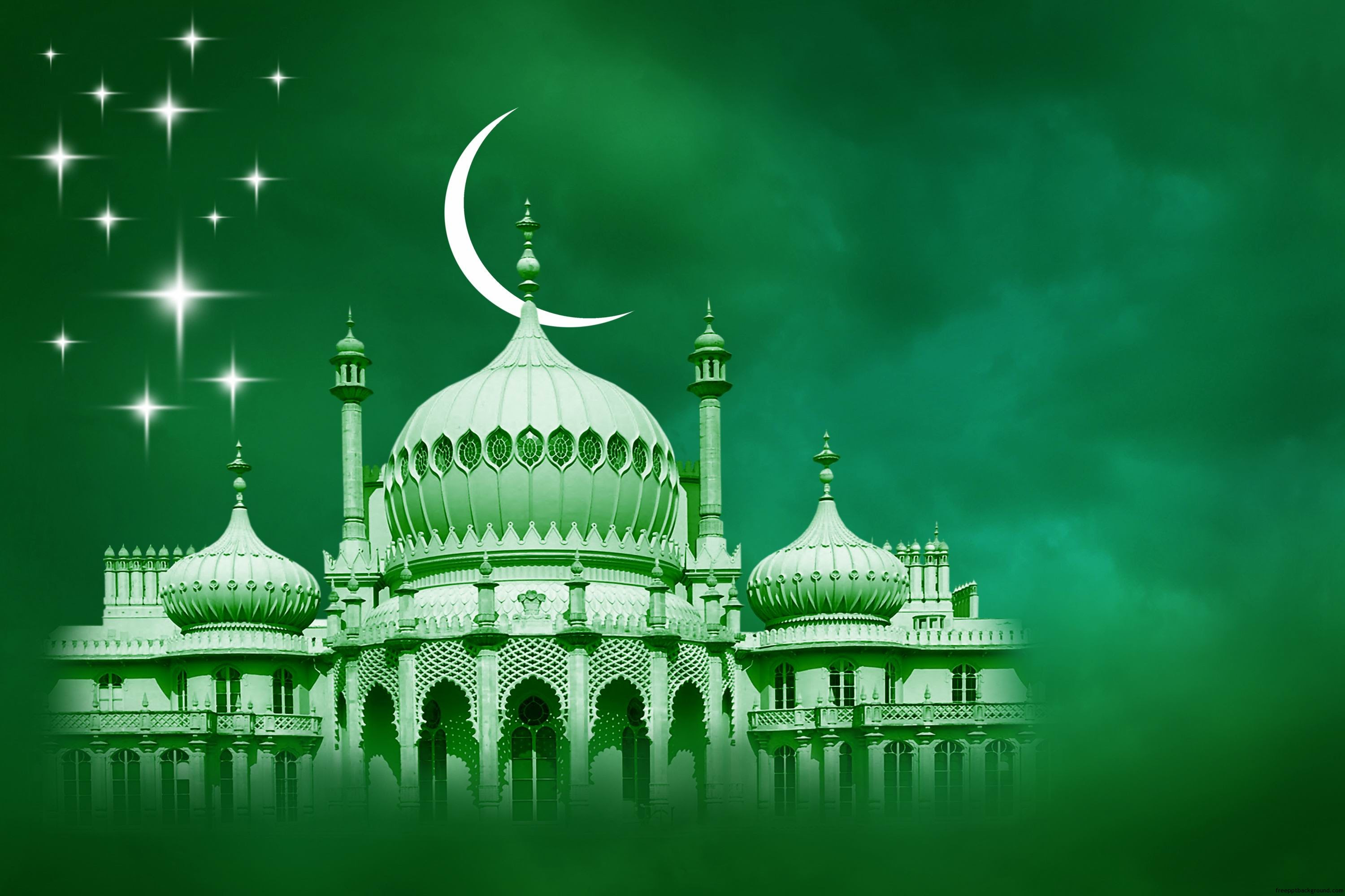Green Islamic Free Ppt Backgrounds