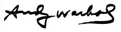 Andy Warhol Signature