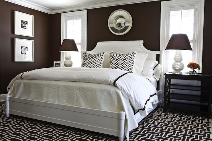 Brown Walls - Transitional - bedroom - Benjamin Moore Chocolate ...