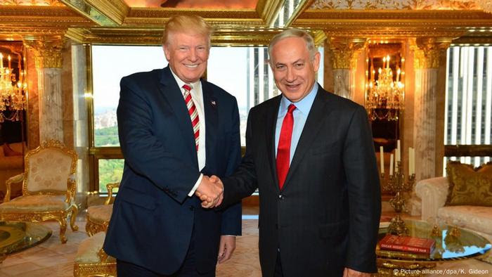 US-Präsidentschaftskandidat Donald Trump mit Benjamin Netanjahu