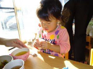 11月9日 おにぎり にぎにぎ すまいる保育園