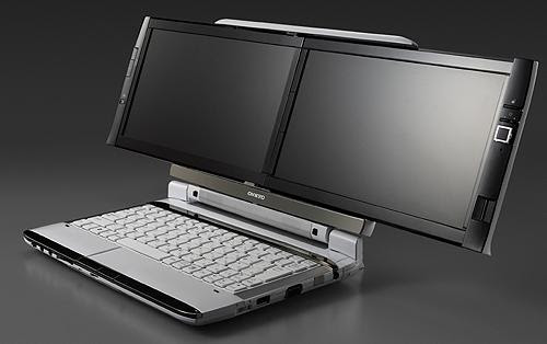 オンキヨー Wxga液晶を2画面搭載のノートpc Dx シリーズ 09 12 下 発売 Fpd News Collection