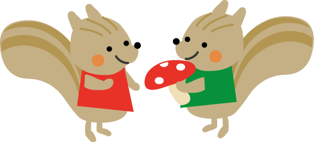 リスのイラスト 秋のイラスト 無料イラスト フリー素材2