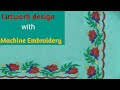 Cutwork design with Machine embroidery