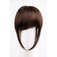 New Clip in on Side Swept Bangs Hair Extensions Hairpiece Long Fringes,hairpiece Skin Top Design