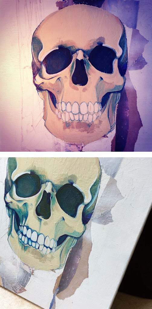 Crâne bleu #2 © Emilie Vasset