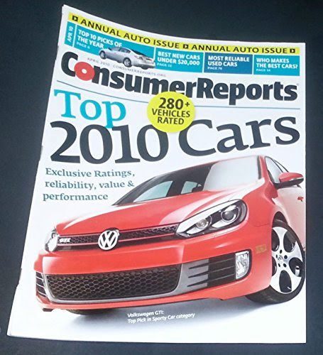 Consumer Reports Magazine, April 2010From CONSUMER REPORTS