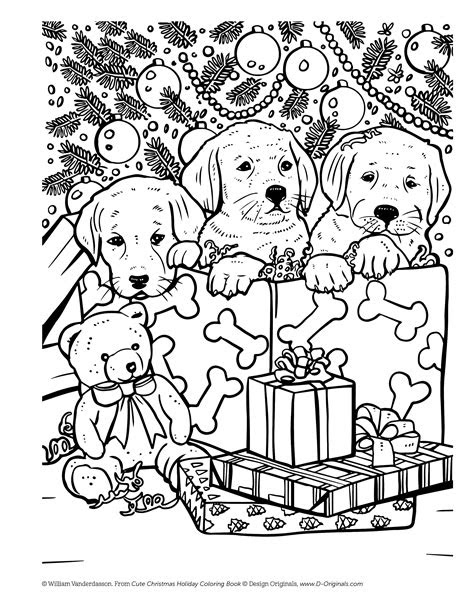 cute christmas holiday coloring book  animal lovers