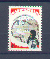 BIAFRAN-NIGERIAN CIVIL WAR POSTAGE STAMP
