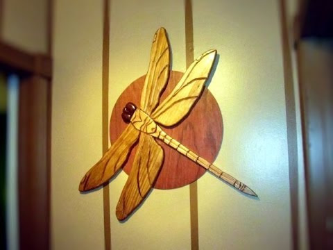 My Intarsia Dragonfly Project (15min) - YouTube