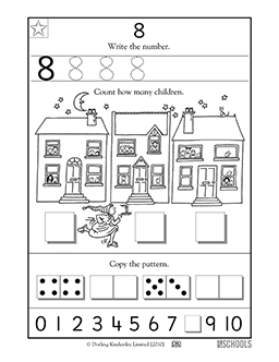Kindergarten, Preschool Math Worksheets: Learning #8 | GreatSchools