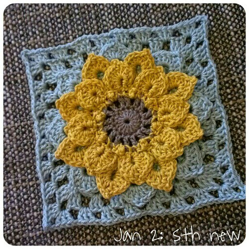 Jan 2: something new .. my very first granny square ever .. #fmsphotoaday #crochet