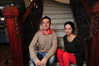 Francisco Márquez y Andrea Testa, cineastas, viven su primera experiencia en Cannes. FERNANDO DE LA ORDEN