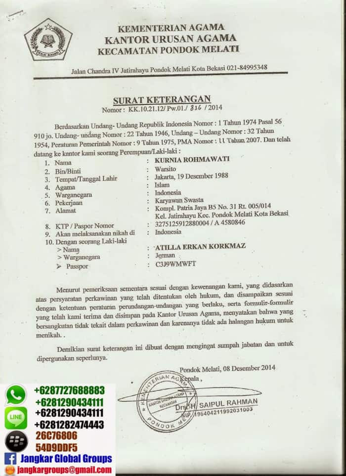 LEGALISIR BUKU NIKAH DI KEMENAG - Jangkar Global Groups