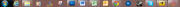 My taskbar on a light day.
