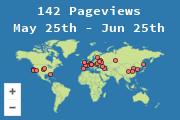 Locations of visitors to this page